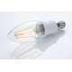 LED žiarovka E14 C35-LED FILAMENT BULB 4W